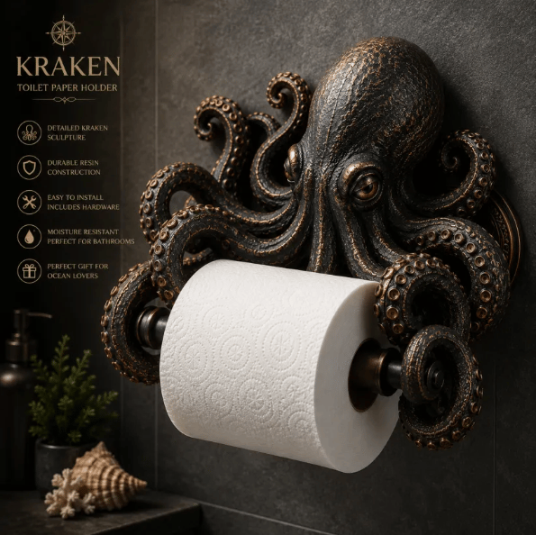 🌊 🚀Ocean Guardians Toilet Paper Holder Series