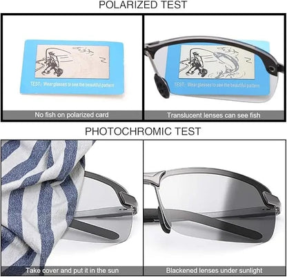 HD Polarized Photochromic Sunglasses UV400 Protection