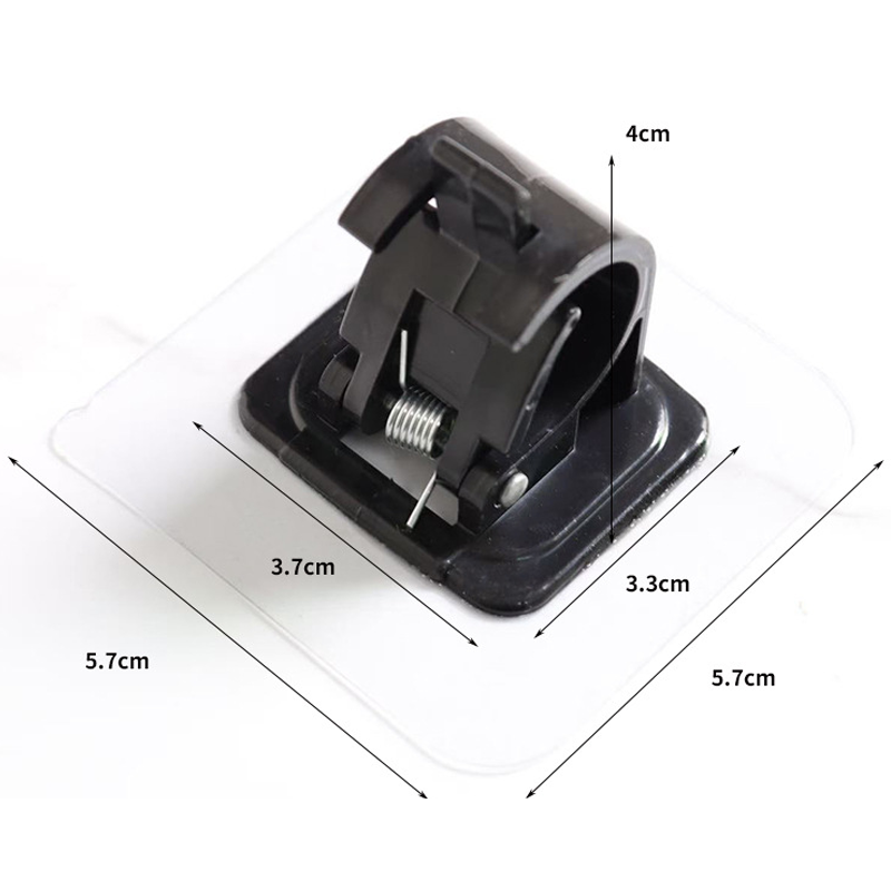 No Drilling Self-Stick Pole Support Clip