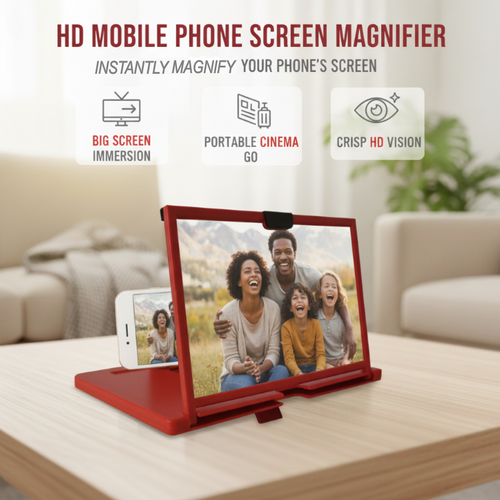 🥳2026 HOT SALE🥳💞50K+ SOLD!💥👓❤️ Ease Eye Strain, Make Screen “Bigger” | HD Phone Magnifier for Easier Viewing🎬✨