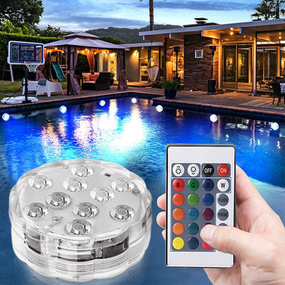 💥Submersible LED Pool Lights (RF Remote Control )