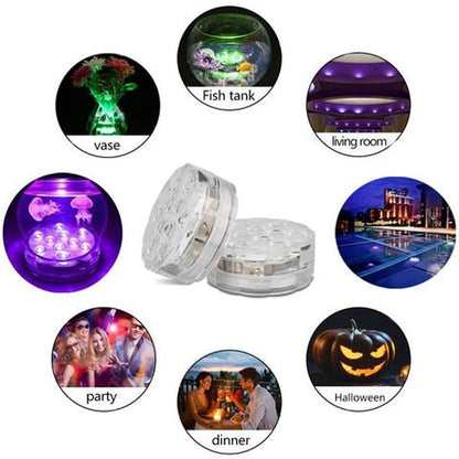💥Submersible LED Pool Lights (RF Remote Control )