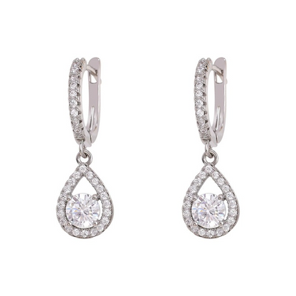 🥳2026 HOT SALE🥳💞50K+ SOLD!💥50% OFF! 🔥Elegant Teardrop Dangle Hoop Earrings