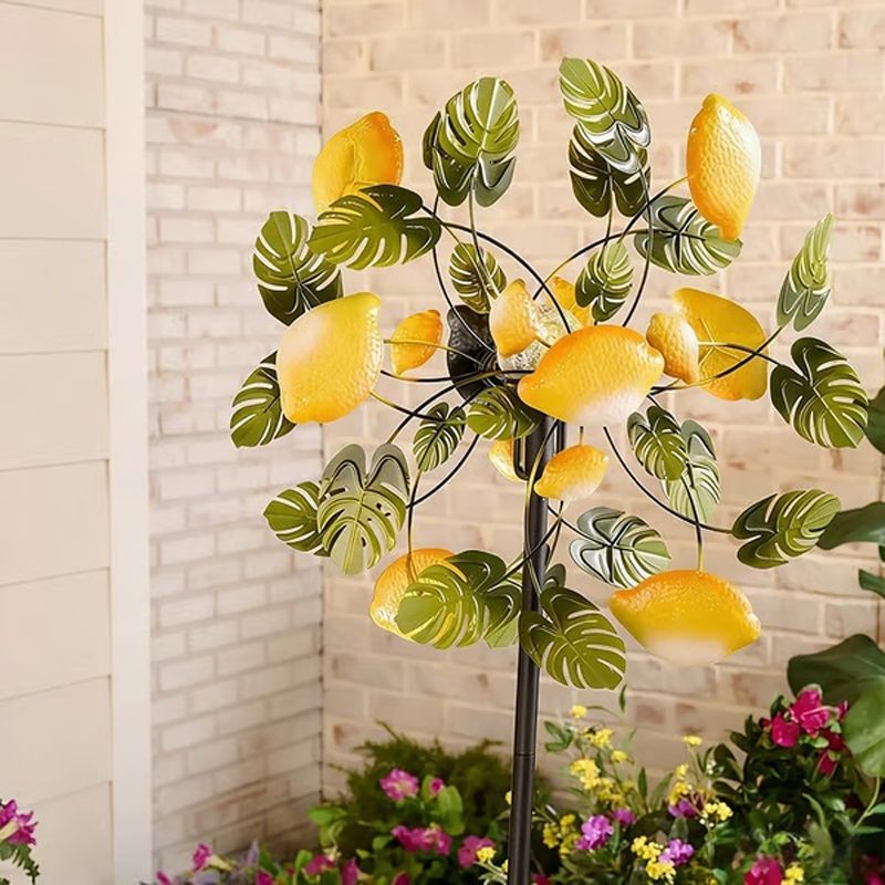 🔥Hot Sale🔥Solar-Powered Wind Spinner for Garden– 3D Rotating Decoration, Color-Changing LED, Weatherproof Outdoor Yard Stake 🌸