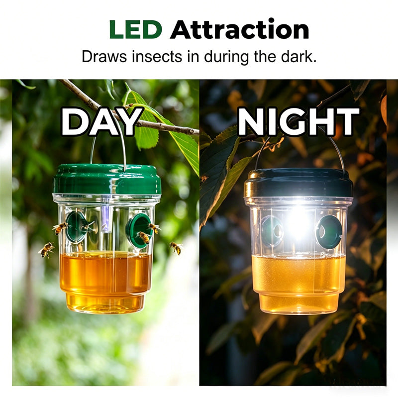 🔥New Hot Selling❤️‍🔥Solar Powered Hanging Wasp Trap