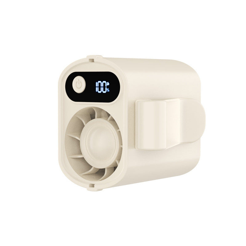 Portable Clip-On Waist Fan with Digital Display