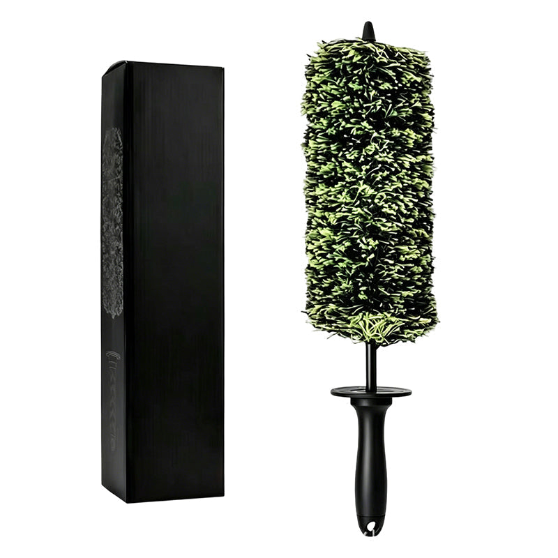🧼Wheel Barrel Cleaning Brush – Deep Reach Microfiber for Rims