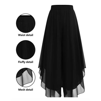 ⏳Time-Limited Special⏰Women's Asymmetrical Chiffon Wide-Leg Pants