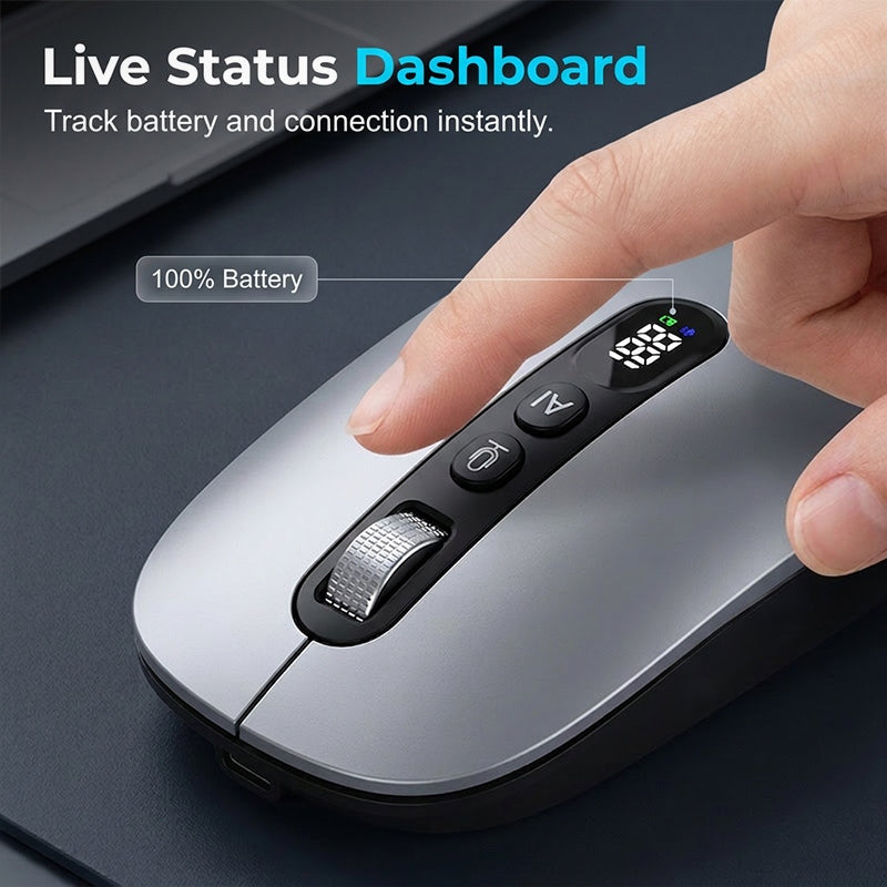 ⏳Time-Limited Special⏰AI Smart Voice Wireless Mouse Real-Time Translation, Silent Click  Boosts Productivity For Work & Study! ⚡🖱️💬