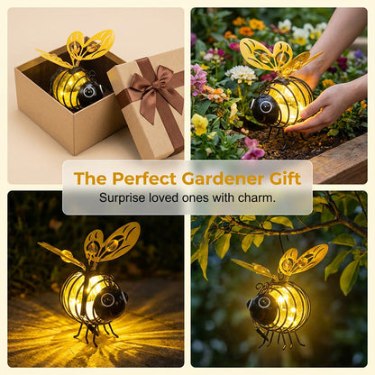 🐝Outdoor Hanging Solar Bee Light - Perfect Gift For Plant Lovers Moms Or Literally Anyone Who Smiles❤️