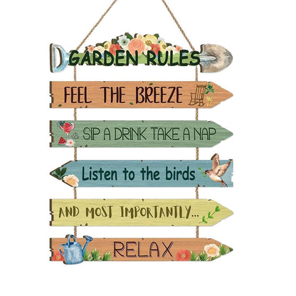 💖Limited-time 50% OFF🏡Rustic Wooden Garden Hanging Sign Wall Decor Plaque