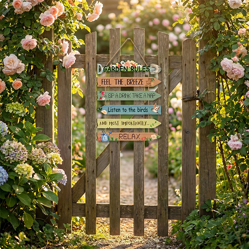 💖Limited-time 50% OFF🏡Rustic Wooden Garden Hanging Sign Wall Decor Plaque