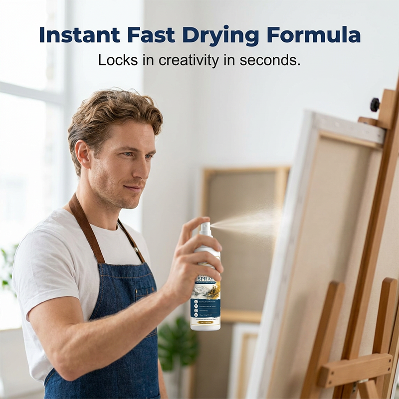 🥳2026 HOT SALE🥳💞50K+ SOLD!🎨🖌️ 50% OFF! Fast Drying Fixative Spray – Protects charcoal & pastels from smudging. Ultra‑fine mist, no drips. Matte finish, colours stay true! 🛡️✨
