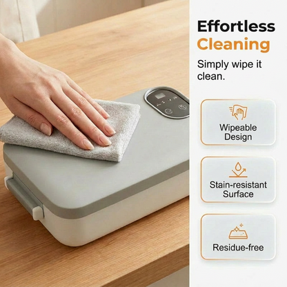 🍱 LIMITED-TIME 50% OFF! ✨ Portable Electric Lunch Box – Self-Heating, 7200mAh, 304 Stainless Steel 🔋
