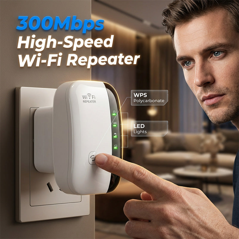 300Mbps Wi-Fi Repeater & Signal Booster