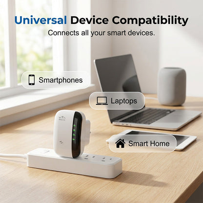 300Mbps Wi-Fi Repeater & Signal Booster