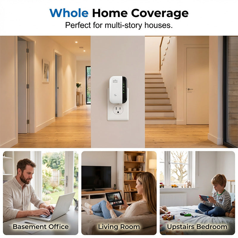 300Mbps Wi-Fi Repeater & Signal Booster
