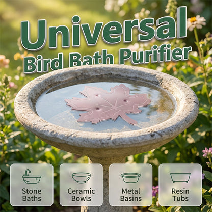 ⏳LAST DAY SALE 🌿Universal Fit Bird Bath Cleaner🐦💦Wildlife-Safe Leaf Purifier for Fresh, Clear Water in Any Garden Basin | Rust-Resistant & Low Maintenance🛡️✨