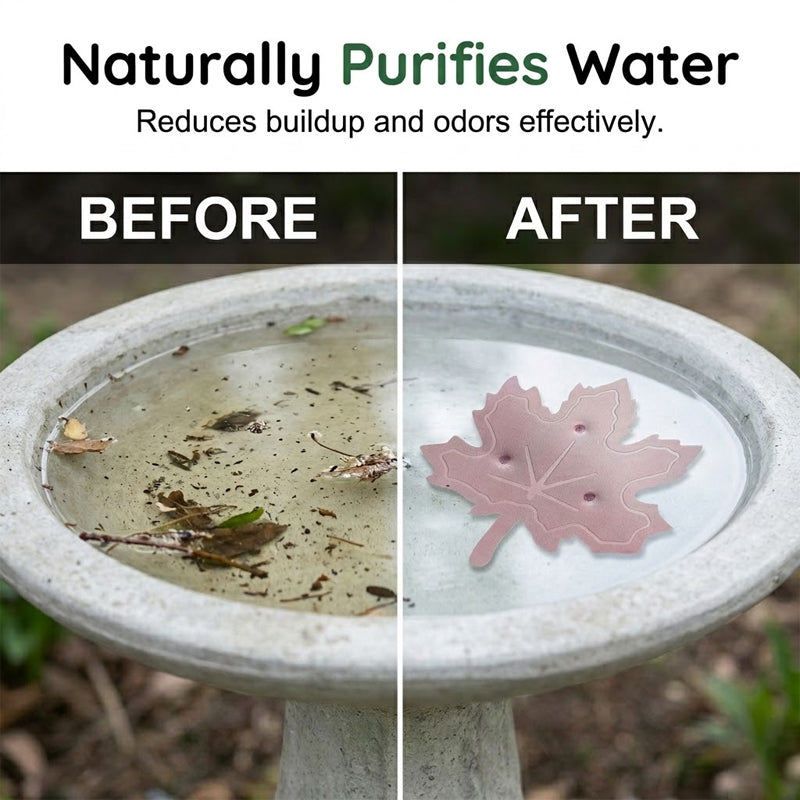 ⏳LAST DAY SALE 🌿Universal Fit Bird Bath Cleaner🐦💦Wildlife-Safe Leaf Purifier for Fresh, Clear Water in Any Garden Basin | Rust-Resistant & Low Maintenance🛡️✨