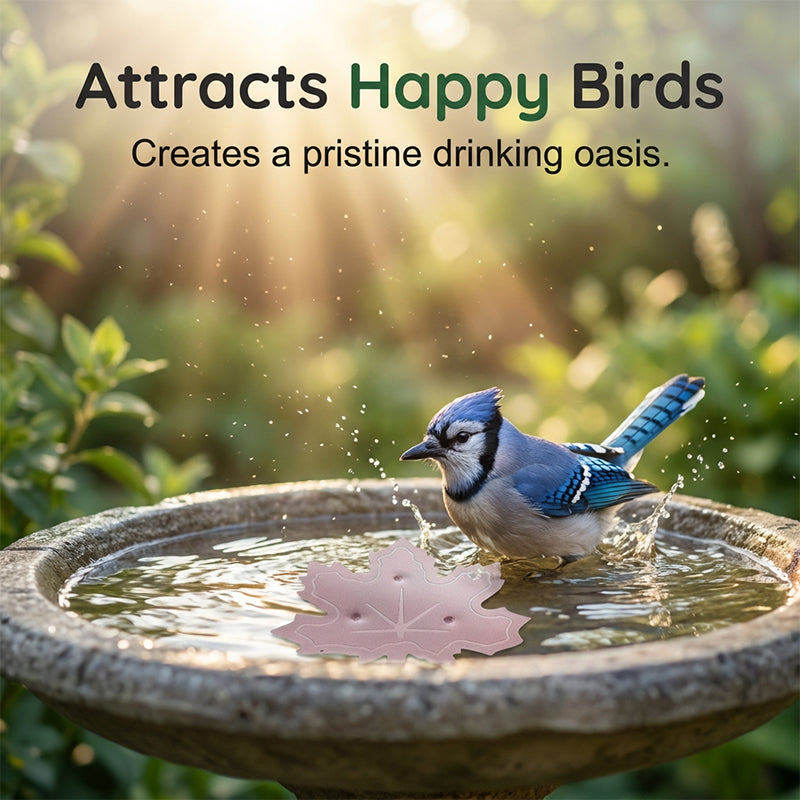 ⏳LAST DAY SALE 🌿Universal Fit Bird Bath Cleaner🐦💦Wildlife-Safe Leaf Purifier for Fresh, Clear Water in Any Garden Basin | Rust-Resistant & Low Maintenance🛡️✨