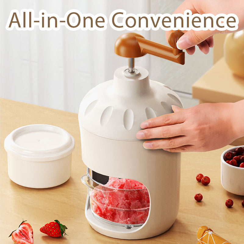 Manual Ice Shaver Machine with Ice Mold