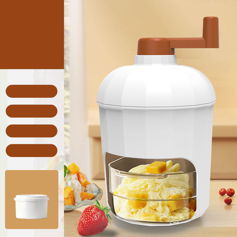 Manual Ice Shaver Machine with Ice Mold