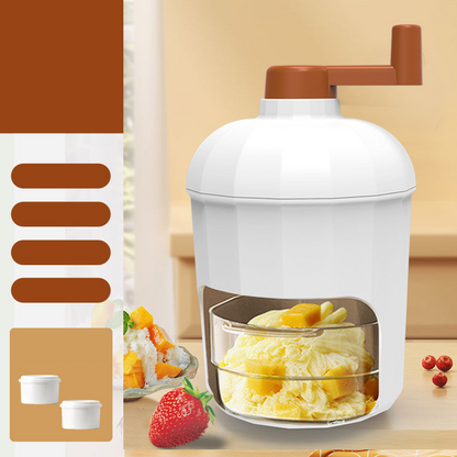 Manual Ice Shaver Machine with Ice Mold