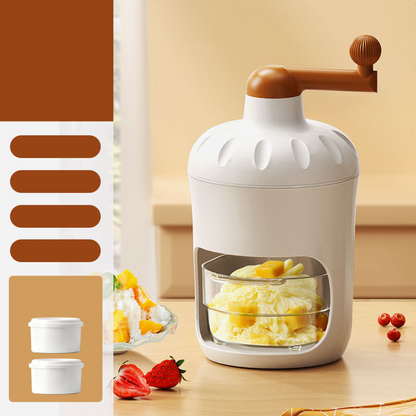 Manual Ice Shaver Machine with Ice Mold