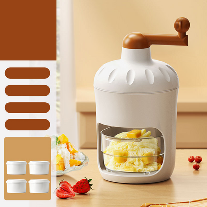Manual Ice Shaver Machine with Ice Mold