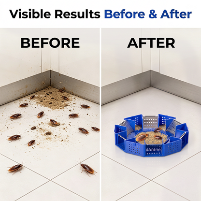 🥳2026 HOT SALE🥳💞50K+ SOLD!🪳🛡️ 50% OFF! Physical Cockroach Trap – Non‑toxic, six‑door design, no chemicals. Transparent cover for easy monitoring. Safe for homes with kids & pets! 🏠✨
