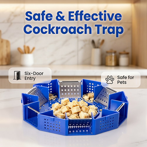🥳2026 HOT SALE🥳💞50K+ SOLD!🪳🛡️ 50% OFF! Physical Cockroach Trap – Non‑toxic, six‑door design, no chemicals. Transparent cover for easy monitoring. Safe for homes with kids & pets! 🏠✨