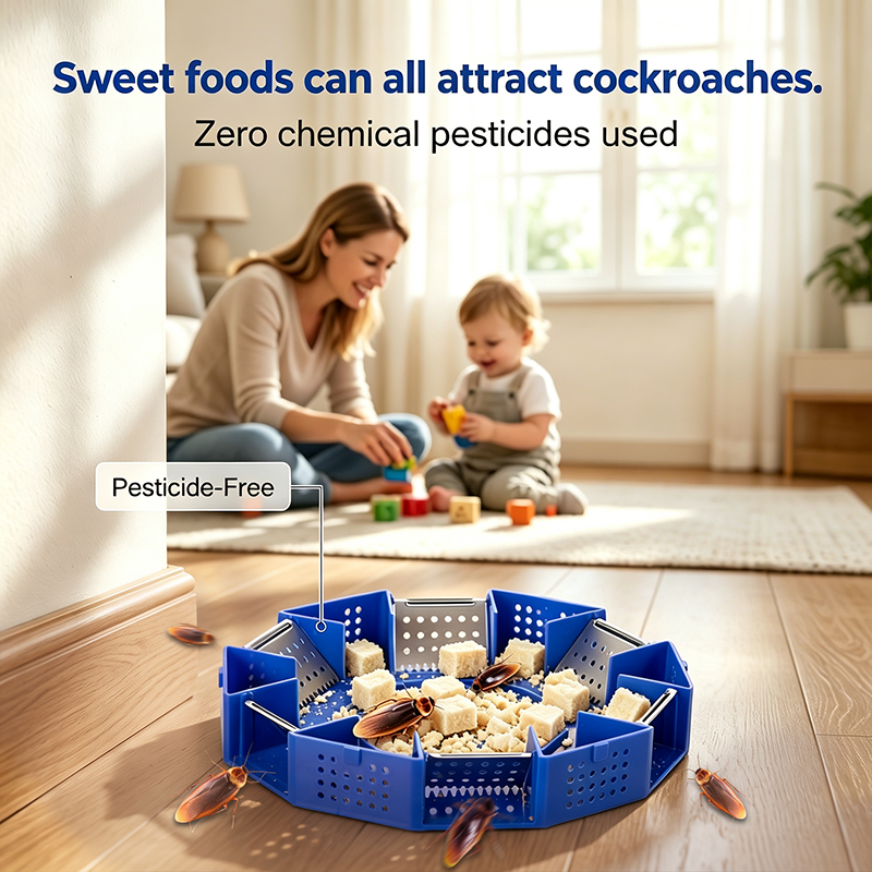 🥳2026 HOT SALE🥳💞50K+ SOLD!🪳🛡️ 50% OFF! Physical Cockroach Trap – Non‑toxic, six‑door design, no chemicals. Transparent cover for easy monitoring. Safe for homes with kids & pets! 🏠✨
