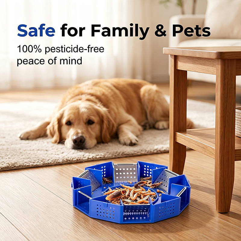 🥳2026 HOT SALE🥳💞50K+ SOLD!🪳🛡️ 50% OFF! Physical Cockroach Trap – Non‑toxic, six‑door design, no chemicals. Transparent cover for easy monitoring. Safe for homes with kids & pets! 🏠✨