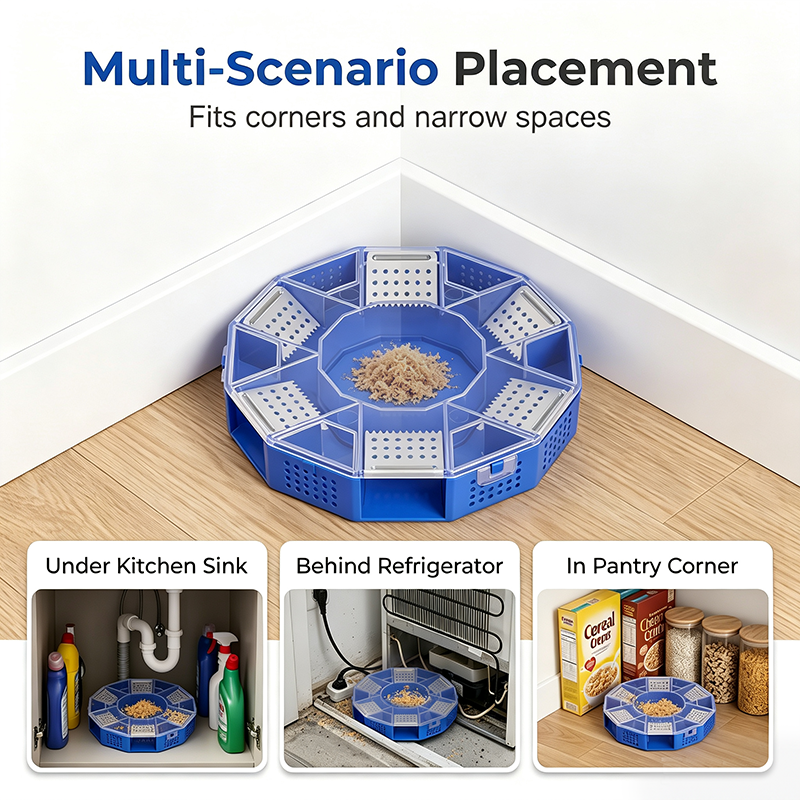 🥳2026 HOT SALE🥳💞50K+ SOLD!🪳🛡️ 50% OFF! Physical Cockroach Trap – Non‑toxic, six‑door design, no chemicals. Transparent cover for easy monitoring. Safe for homes with kids & pets! 🏠✨