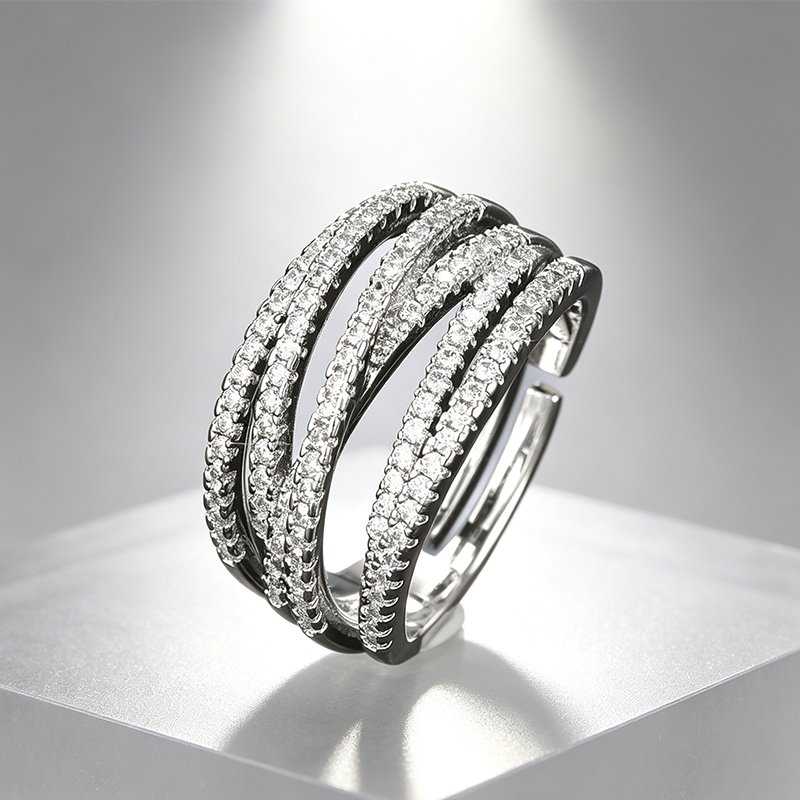 🎁2026 New Arrivals 50% OFF💥Adjustable Multi-Band Crossover Ring