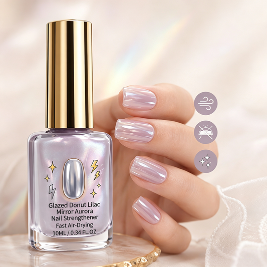 💜✨Lilac Glossy Mirror Nail  Strengthener