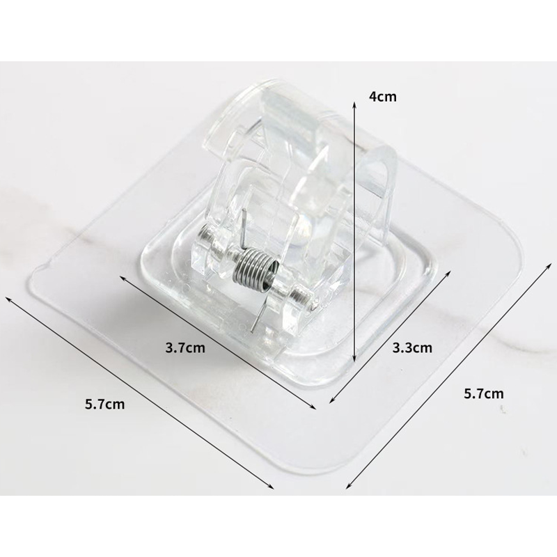 No Drilling Self-Stick Pole Support Clip