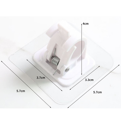 No Drilling Self-Stick Pole Support Clip